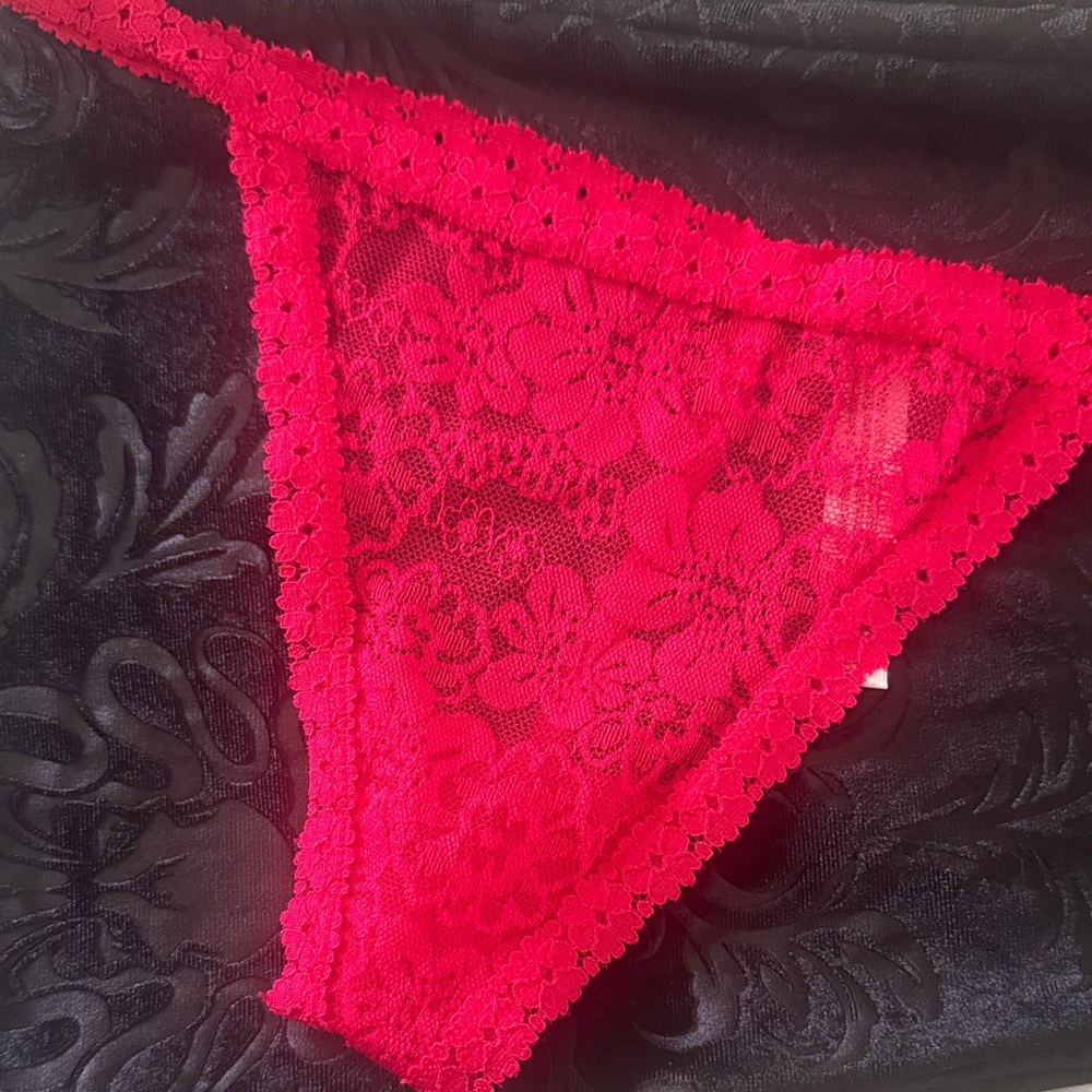 PINK Victoria's Secret Floral Lace Panty